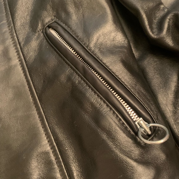 Vintage Brooks Real Leather Biker Jacket Made in USA Sz S (34) - Picture 9 of 12